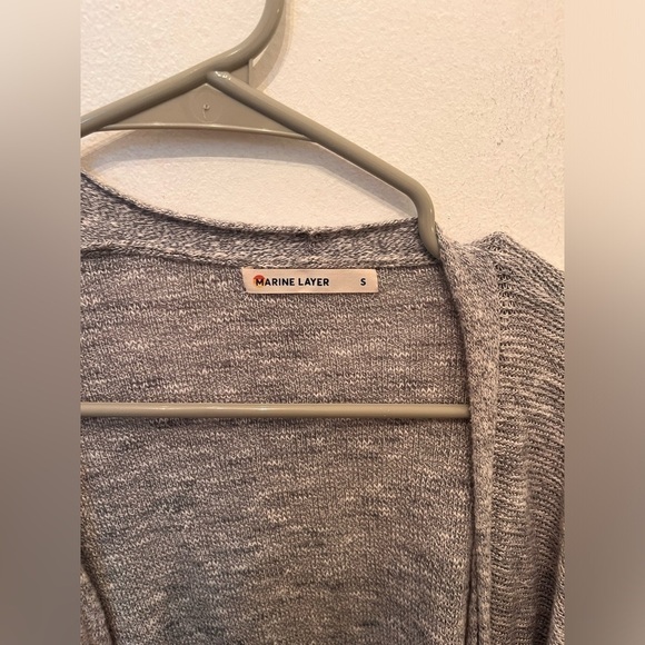 Marine Layer Open Knit Lightweight Cardigan - Picture 2 of 3